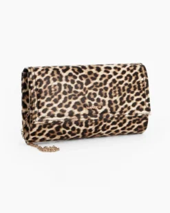 NARDINI- Pochette leopardata con patta