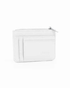 NARDINI - Portacarte bianco con tasca portaspicci e anello portachiavi