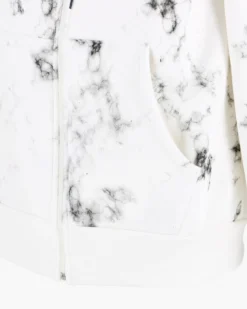 NASA - FELPA BIANCA CON CAPPUCCIO E ZIP DA UOMO