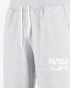 NASA - PANTALONE TUTA GRIGIO DA UOMO CON POLSINO