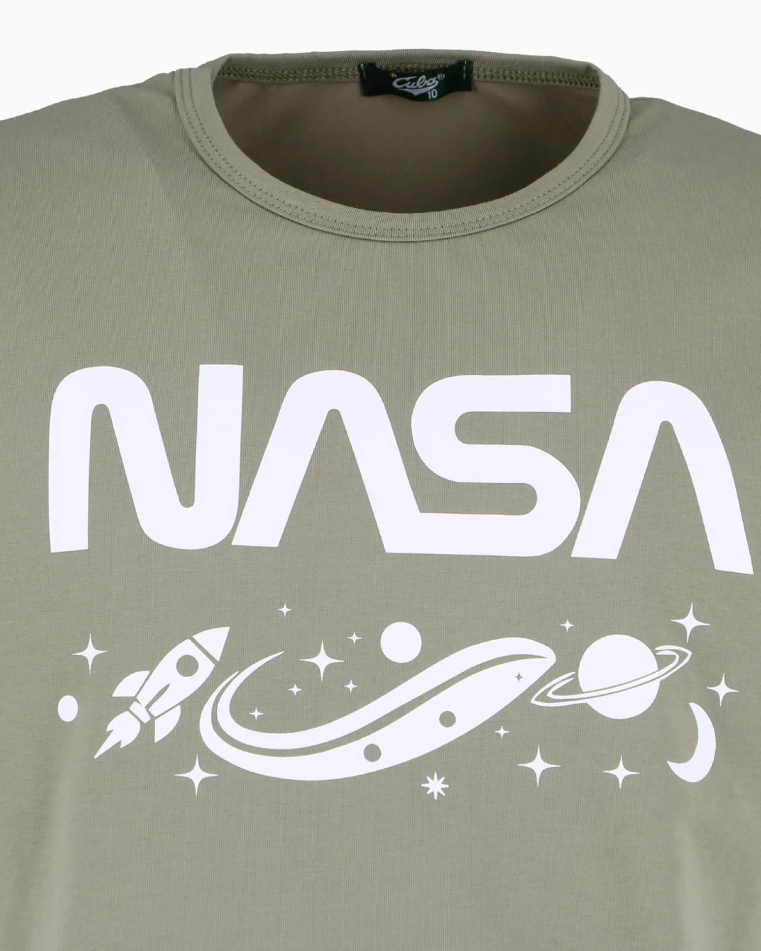 NASA - TSHIRT VERDE DA UOMO LOGO NASA