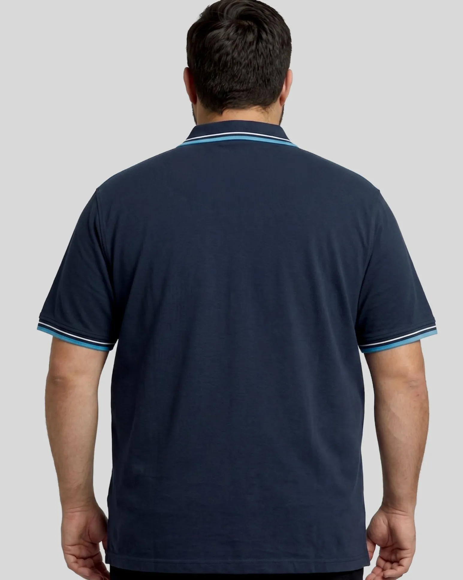 NAVY SAIL - Polo over manica corta denim