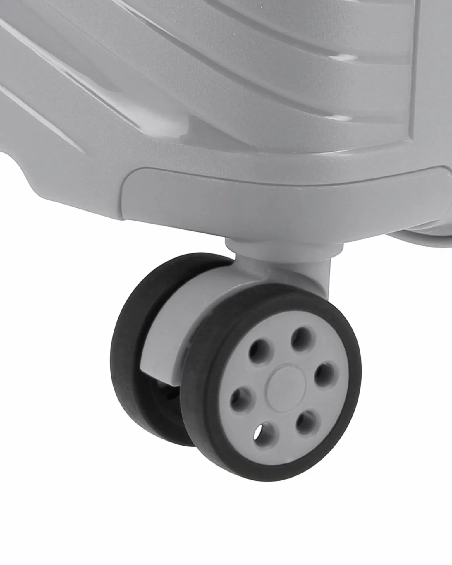 NAZARENO GABRIELLI - TROLLEY ARGENTO IN ABS 4 RUOTE