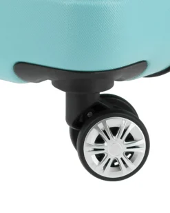 NAZARENO GABRIELLI - TROLLEY AZZURRO IN ABS 4 RUOTE