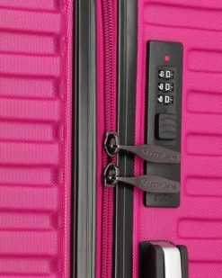 NAZARENO GABRIELLI - TROLLEY FUXIA IN ABS 4 RUOTE