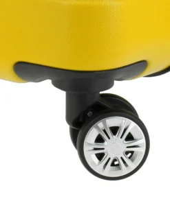 NAZARENO GABRIELLI - TROLLEY GIALLO IN ABS 4 RUOTE