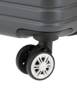 NAZARENO GABRIELLI - TROLLEY GRIGIO IN ABS 4 RUOTE