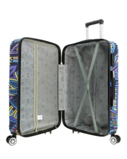 NAZARENO GABRIELLI - TROLLEY IN ABS 4 RUOTE STAMPE GEOMETRICHE