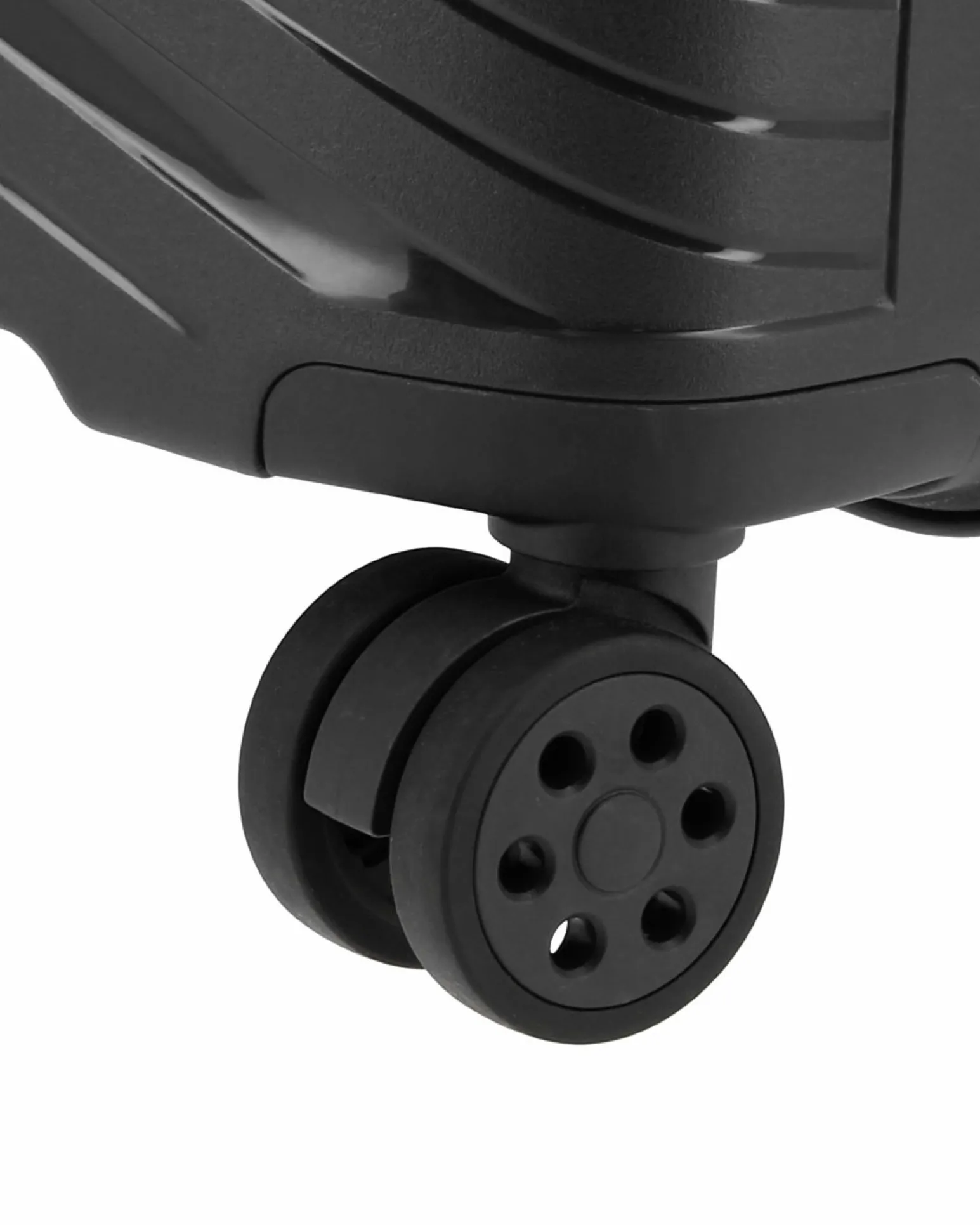 NAZARENO GABRIELLI - TROLLEY NERO IN ABS 4 RUOTE
