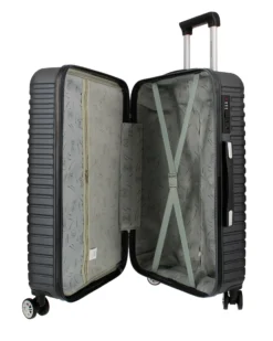 NAZARENO GABRIELLI - TROLLEY NERO IN ABS 4 RUOTE