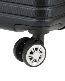 NAZARENO GABRIELLI - TROLLEY NERO IN ABS 4 RUOTE