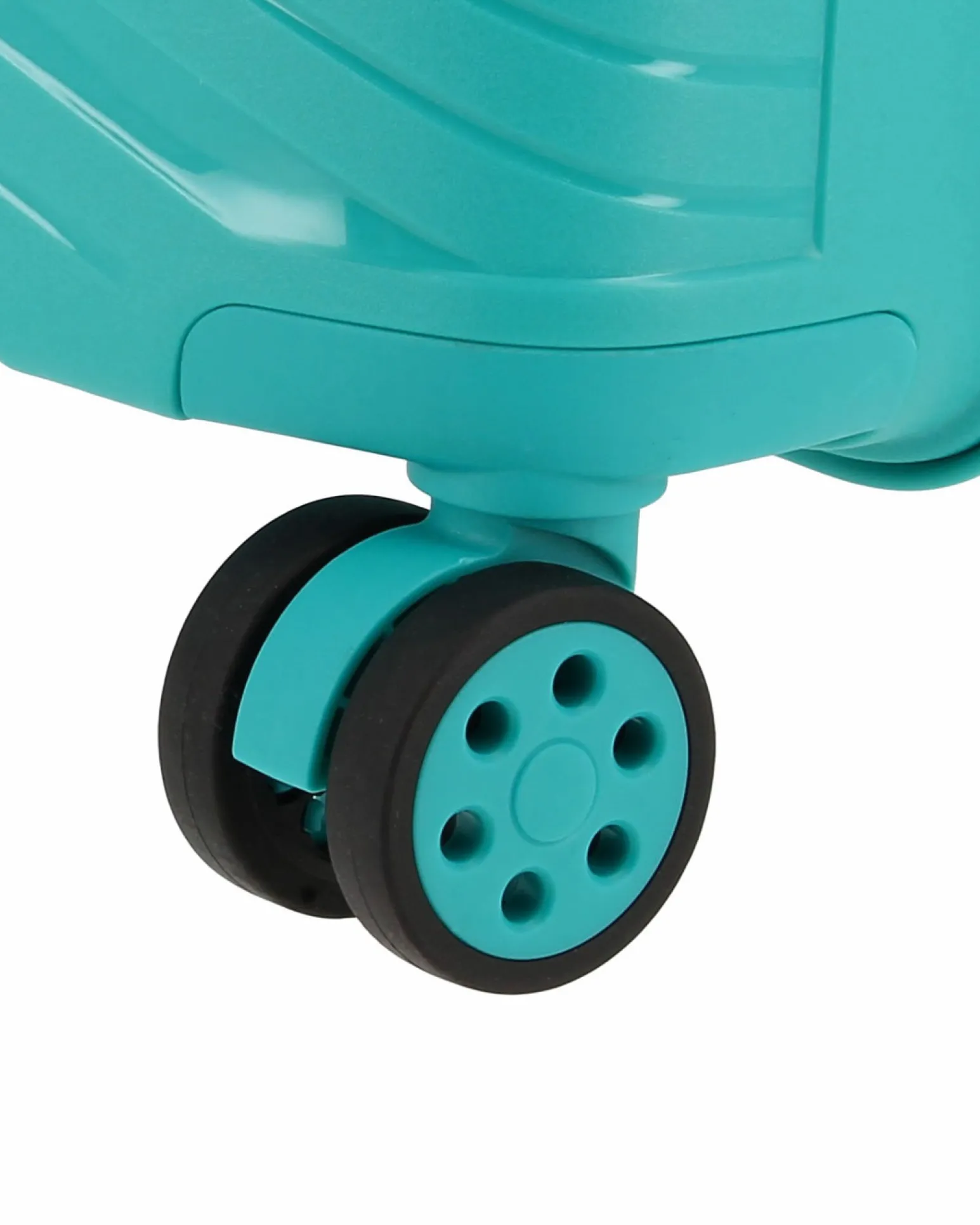 NAZARENO GABRIELLI - TROLLEY TURCHESE IN ABS 4 RUOTE