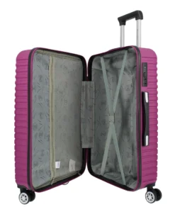 NAZARENO GABRIELLI - TROLLEY VIOLA IN ABS 4 RUOTE