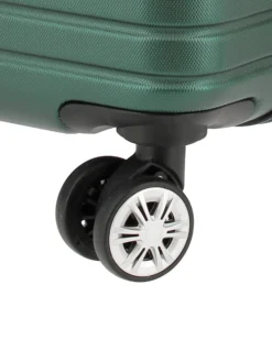 NAZARENO GABRIELLI - TROLLEY VERDE IN ABS 4 RUOTE