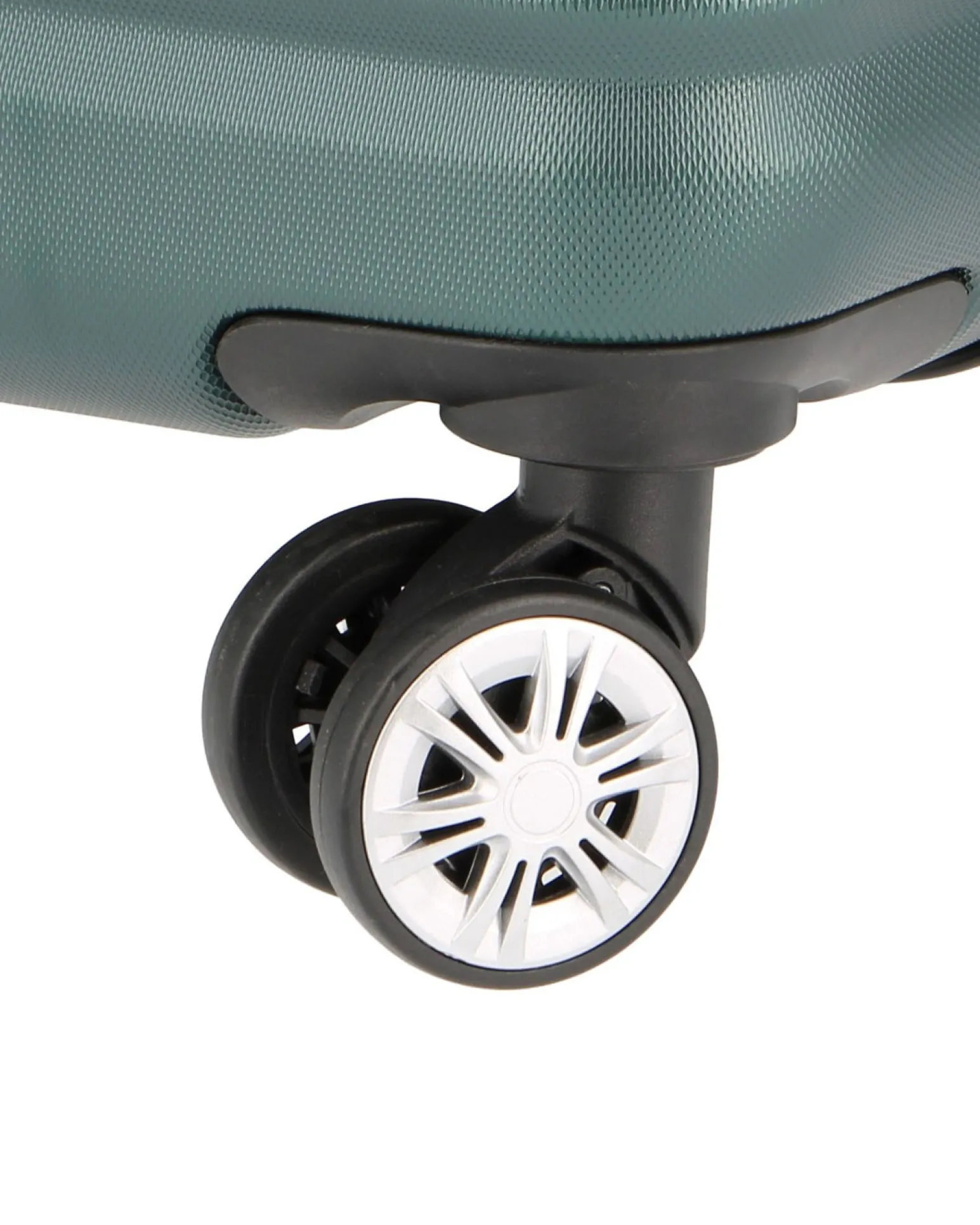 NAZARENO GABRIELLI - TROLLEY VERDE IN ABS 4 RUOTE