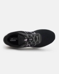 NEW BALANCE - Scarpa da running donna nera in mesh traspirante con intersuola in EVA e logo rosa metallizzato - 520 V8