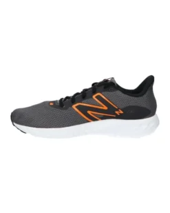 NEW BALANCE -  SCARPA DA RUNNING GRIGIA CON DETTAGLI NERI E ARANCIONI DA UOMO, M411RO3