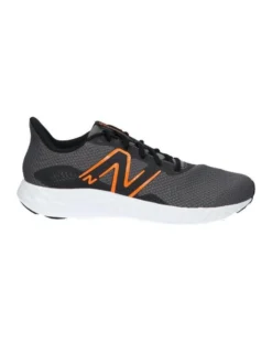 NEW BALANCE - SCARPA DA RUNNING GRIGIA CON DETTAGLI NERI E ARANCIONI DA UOMO, M411RO3