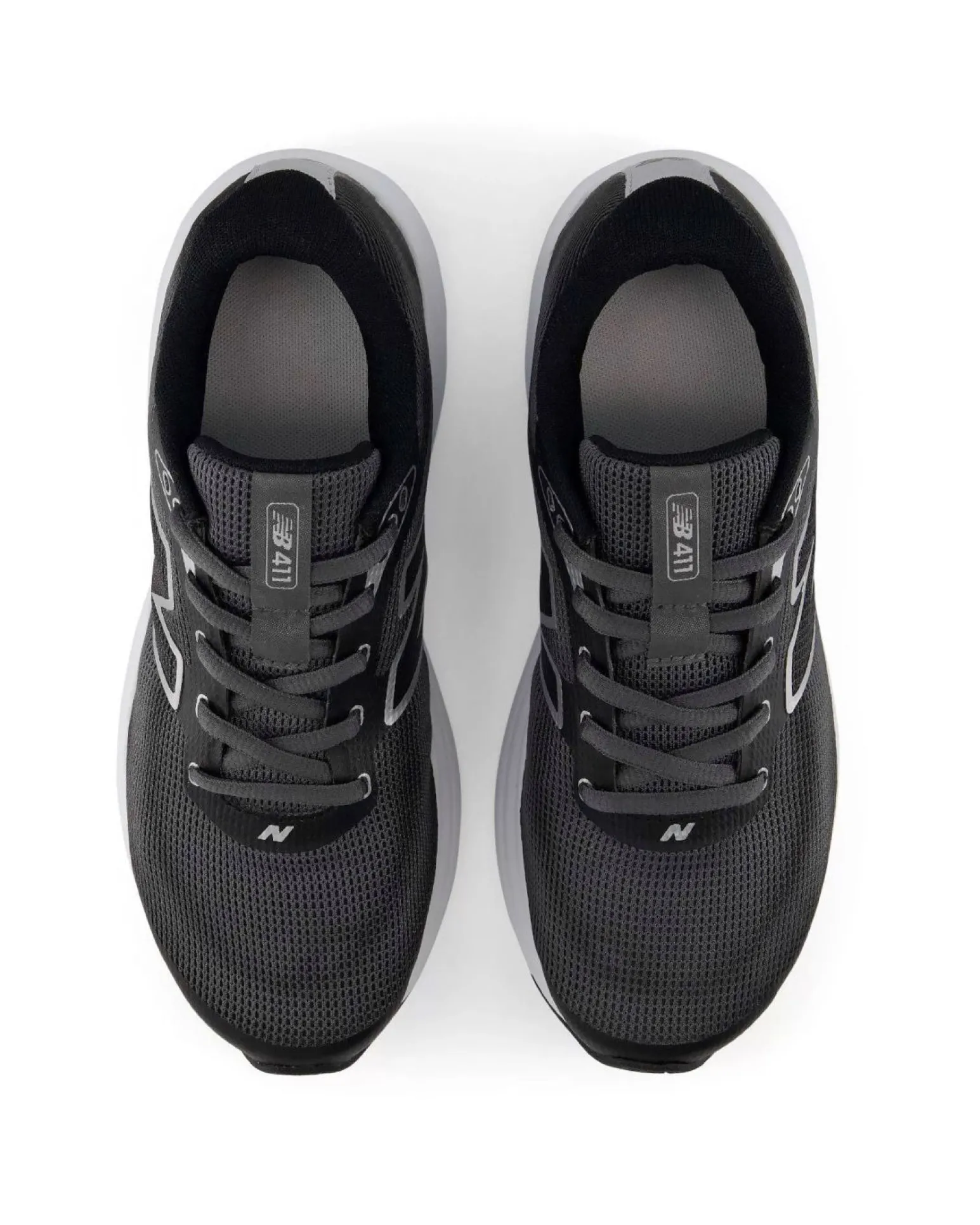 NEW BALANCE - SCARPA DA RUNNING ENTRY 411 V4 NERA CON DETTAGLI BIANCHI DA DONNA, W4115L8
