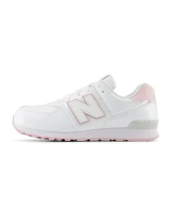 NEW BALANCE - SCARPA SNEAKERS BIANCA E ROSA CON LACCI NUMERATA 35.5-40 GC574FK