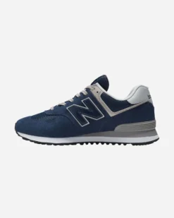 NEW BALANCE 574 - Sneaker da uomo blu e grigia in VERA PELLE con intersuola ENCAP