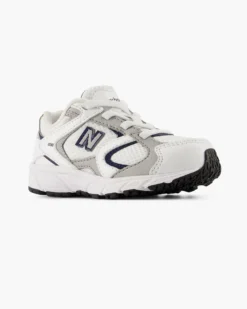 NEW BALANCE - SNEAKERS BABY LIFESTYLE  BIANCA CON DETTAGLI GRIGI E BLU DAL 20 AL 27, I4084L7