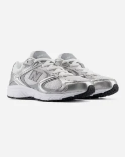 NEW BALANCE - SNEAKERS JUNIOR LIFESTYLE BIANCHE E SILVER DAL 35.5 AL 40, G4081NJ