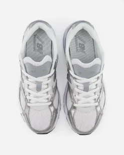 NEW BALANCE - SNEAKERS JUNIOR  LIFESTYLE BIANCHE E SILVER DAL 35.5 AL 40, G4081NJ