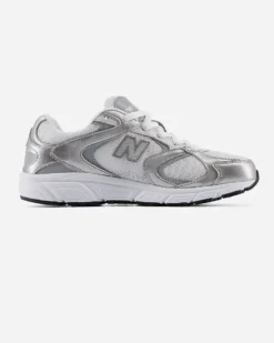 NEW BALANCE - SNEAKERS JUNIOR  LIFESTYLE BIANCHE E SILVER DAL 35.5 AL 40, G4081NJ