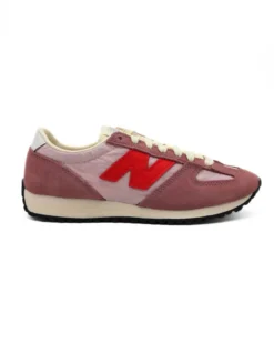 NEW BALANCE -  SNEAKERS LIFESTYLE ROSA SCURO CON DETTAGLI ROSA  E ROSSI DA DONNA, U4716SA