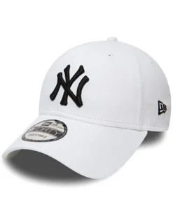 NEW ERA - Cappello regolabile bianco con logo nero - 9FORTY