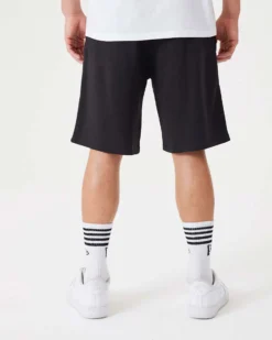 NEW ERA - Pantalone corto oversize fit da uomo nero con logo Lakers