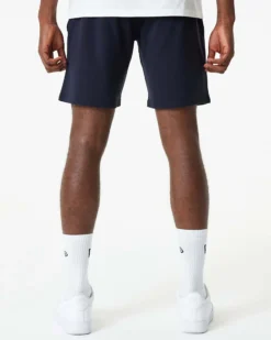 NEW ERA - Pantaloni corti blu scuro con logo bianco