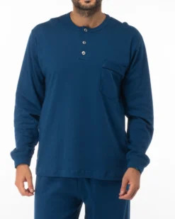 NOTTI MAGICHE - PIGIAMA UOMO BLU 100% COTONE - MADE IN ITALY