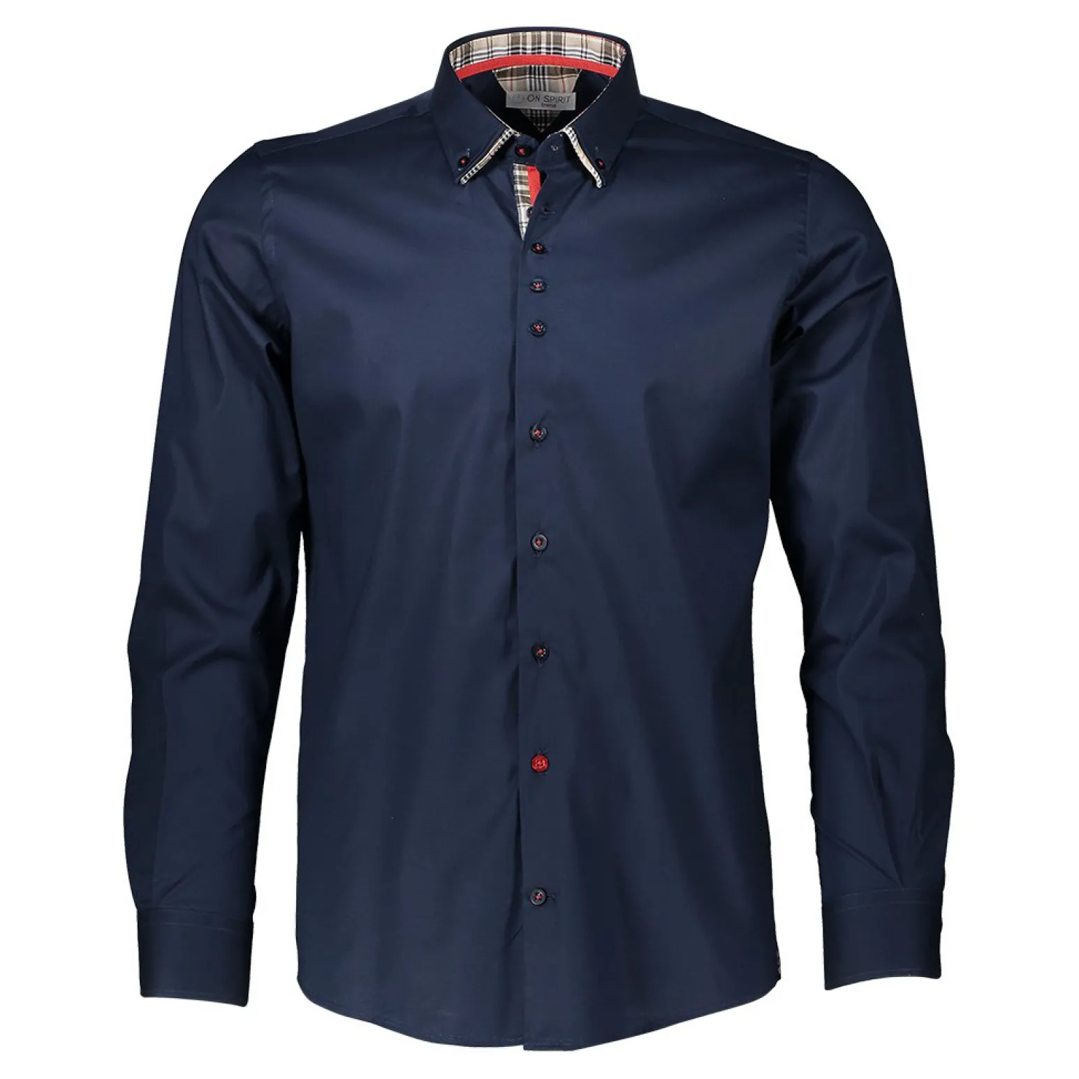 ON SPIRIT - CAMICIA MANICA LUNGA BD COLLO INTERNO SCOZZESE