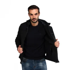 ON SPIRIT - CAPPOTTINO BLU CON CAPPUCCIO