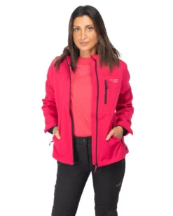 ON SPIRIT - GIACCA DONNA CON CAPPUCCIO SOFTSHELL  FUXIA - CLELIA
