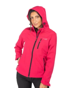 ON SPIRIT - GIACCA DONNA CON CAPPUCCIO SOFTSHELL  FUXIA - CLELIA