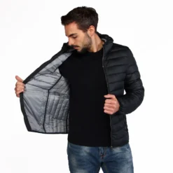 ON SPIRIT - GIUBBINO BLU NYLON 100GR CON CAPPUCCIO
