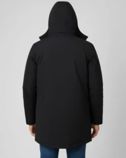 ON SPIRIT - GIUBBINO CON CAPPUCCIO FULL ZIP E BOTTONI DA UOMO NERO, GIDEON