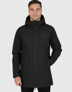 ON SPIRIT - GIUBBINO CON CAPPUCCIO FULL ZIP  IMBOTTITO DA UOMO NERO, ADELFO