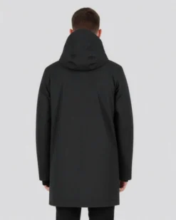 ON SPIRIT - GIUBBINO CON CAPPUCCIO FULL ZIP  IMBOTTITO DA UOMO NERO, ADELFO