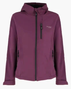 ON SPIRIT - GIUBBINO CON CAPPUCCIO FELPATO SOFTSHELL DONNA BORDEAUX - ALBA