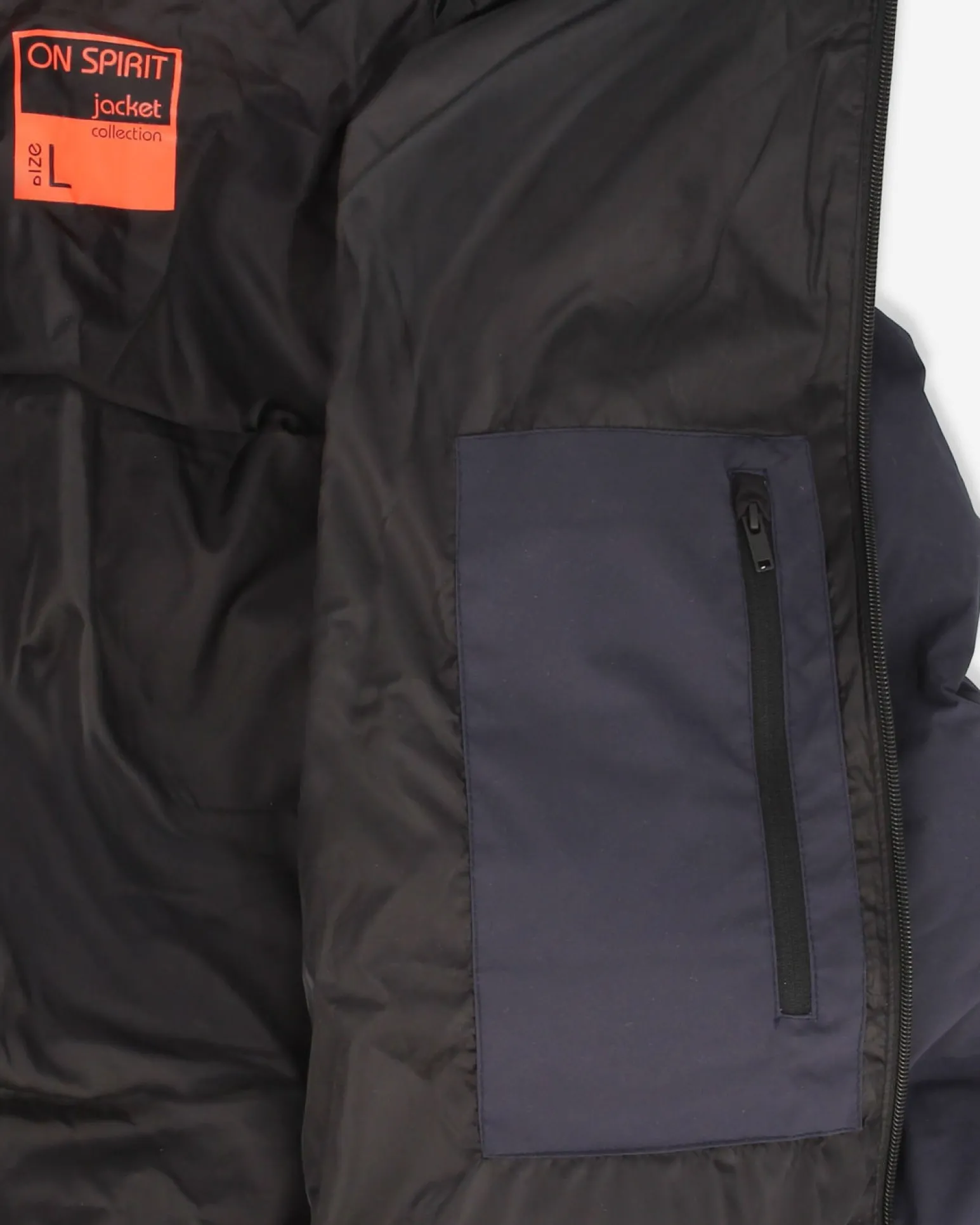 ON SPIRIT - GIUBBINO LUNGO CON CAPPUCCIO BLU PAOLO, AU02075-A2050
