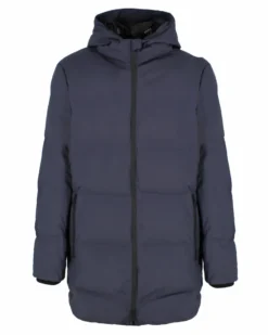ON SPIRIT - GIUBBINO LUNGO CON CAPPUCCIO BLU PAOLO, AU02075-A2050