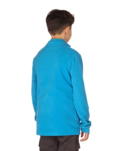 ON SPIRIT - Micropile da bambino azzurro con mezza zip frontale - GIULIANO