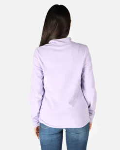 ON SPIRIT - MICROPILE DONNA MEZZA ZIP LILLA - VALENTINA