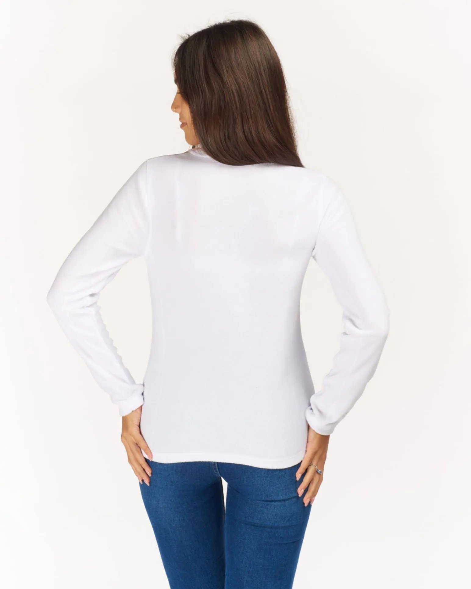 ON SPIRIT - MICROPILE DONNA MEZZA ZIP BIANCO - VALENTINA