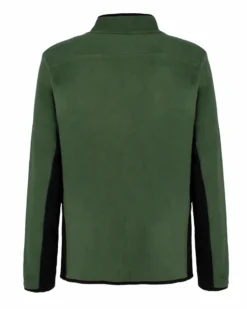 ON SPIRIT - MICROPILE UOMO FULL ZIP VERDE SCURO E NERO - IVAN