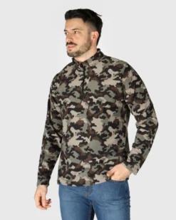 ON SPIRIT - MICROPILE UOMO  MEZZA ZIP MILITARE -  VITTORIO